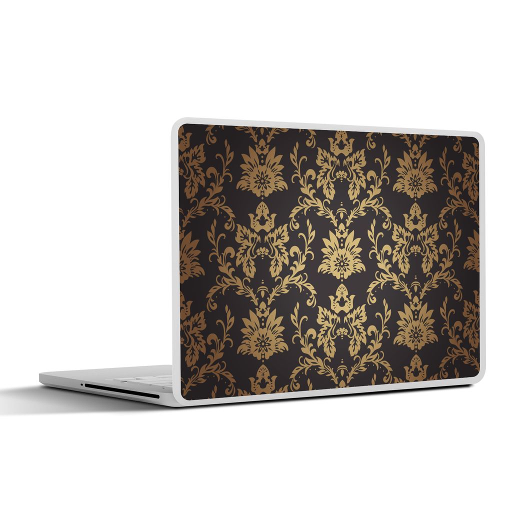 MuchoWow Laptop Aufkleber Sticker Cover Blumen - Licht - Vintage 31x22.5 cm - Laptop-Deko