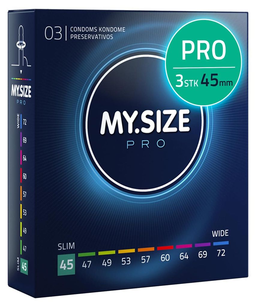 My Size PRO, Prezerwatywy 45mm, 3 sztuk Zdjęcie produktu 