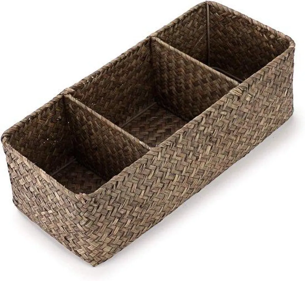 Organisateur de Rangement en Tissu, 3 Compartiments, Bureau et Enfants