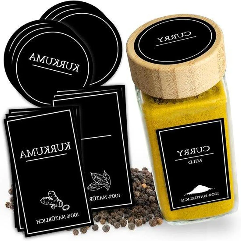 Lot de 336 Étiquettes pour Herbes Aromatiques Blanches avec Marqueur