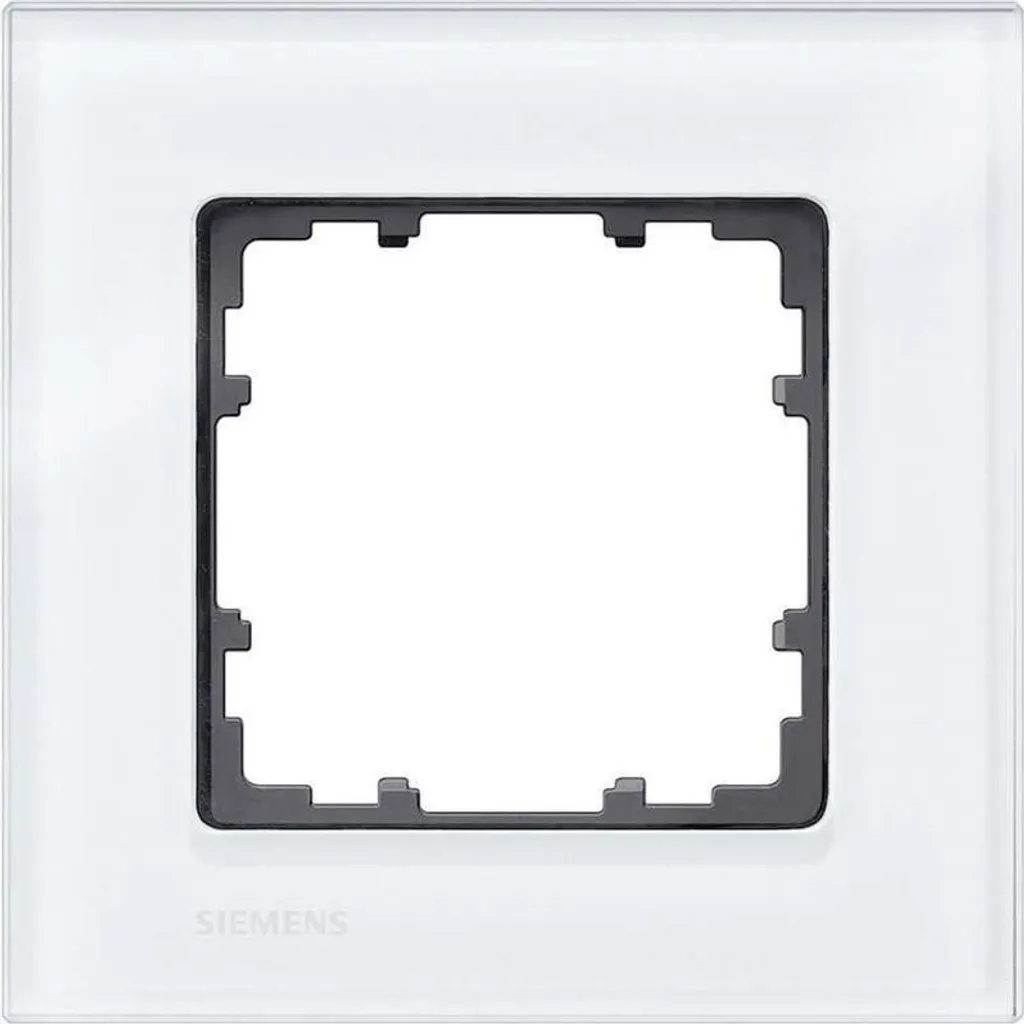 Cadre de Finition Verre Satiné 5TG1201 Siemens Delta Haute Qualité