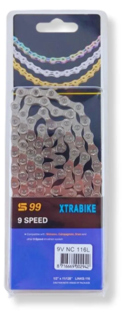 Évitez les sauts de chaîne avec la Xtrabike 9V NC 116L ultra durable