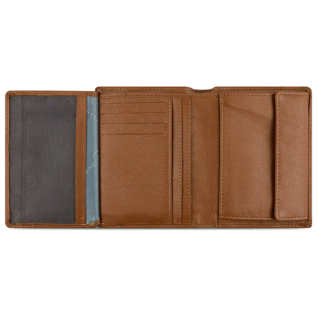 Porte-monnaie Banda Bugatti 021456 Cuir Cognac au Design Minimaliste - 4