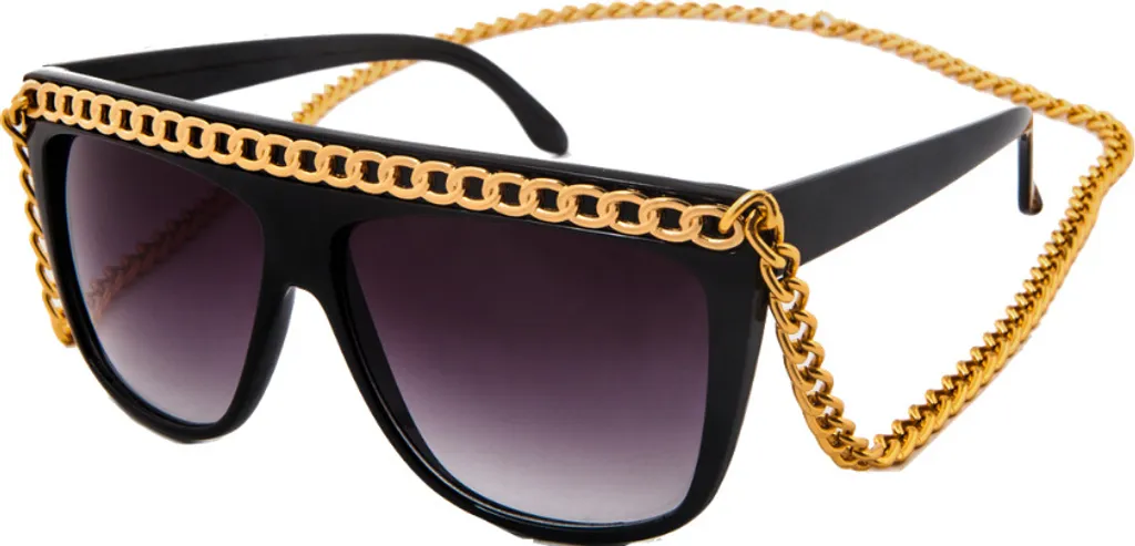 Occhiali da sole oversize da donna OEM Oriente oro