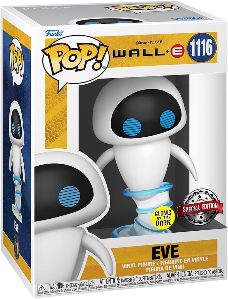 Disney Pixar WALL-E - EVE 1116 Special Edition Glows - Funko Pop! Vinyl Figur