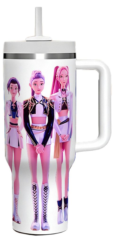 Isolierter Edelstahlbecher mit Griff, 1,2 Liter Fassungsvermögen, ideal für unterwegs, als Reisebecher oder Geschenk für Freunde und Familie.