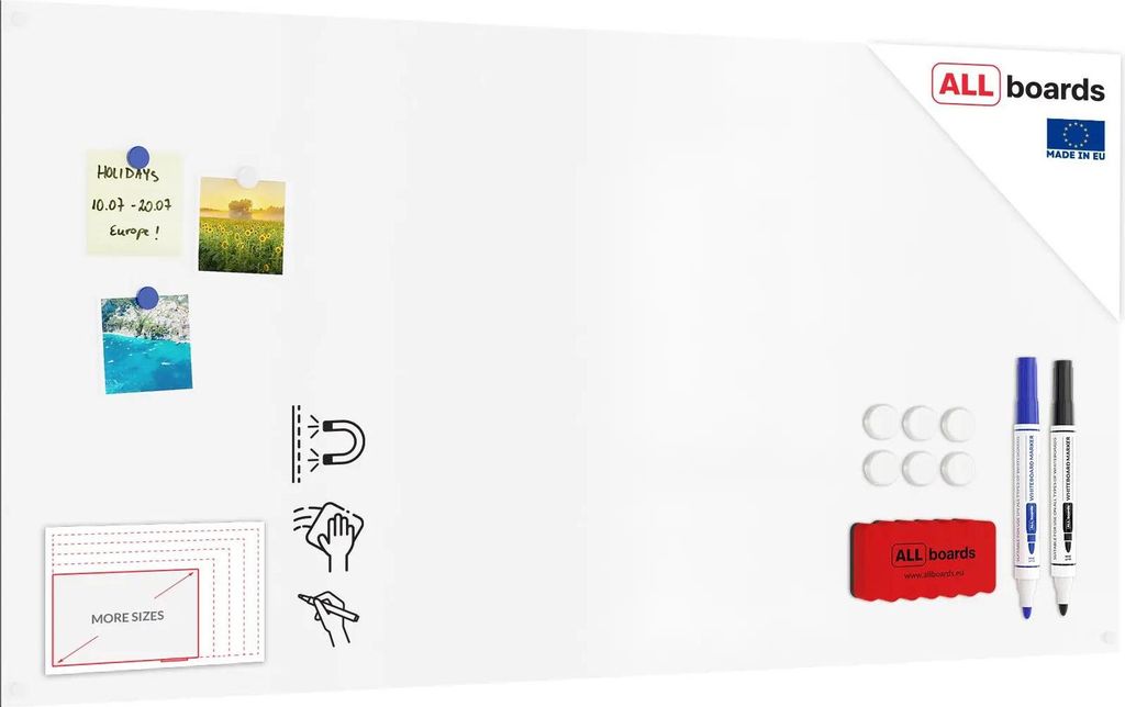 Lavagna magnetica cancellabile SLIMboard senza cornice Immagine del prodotto 