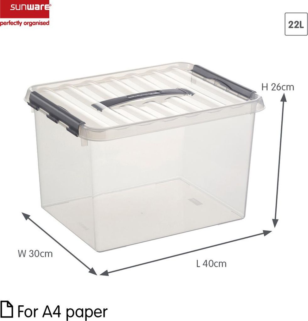 Sunware Aufbewahrungsbox Q-line 22.0 l - 40.0 x 30.0 26.0 Produktbild 