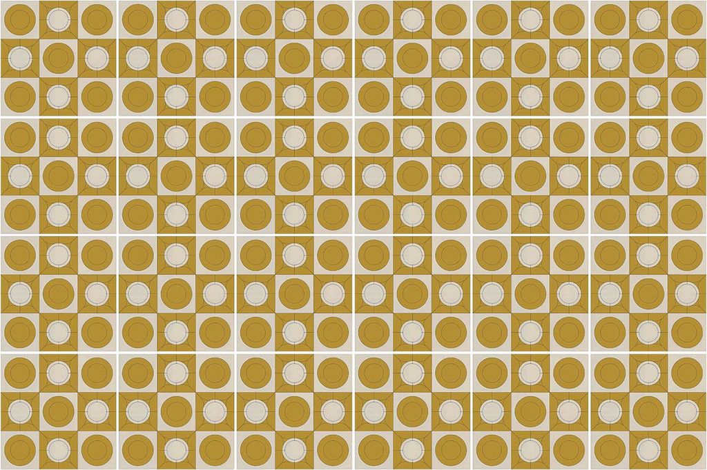 Fliesenaufkleber 20 x 20 cm – 24 Stück – Selbstklebend – Wasserfest – Pflegeleicht – Hitzebeständig – Für Küche & Bad – Geometrie...