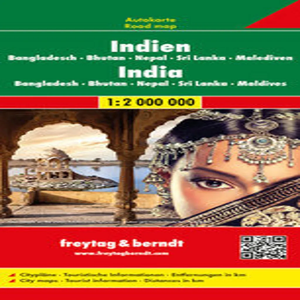 Carte AK 179 Inde et Népal 1:2 000 000 : Ne perdez plus vos repères