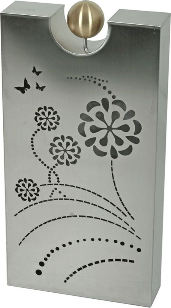 Gartensäule PAPILLON Edelstahl 81cm mit Schmetterling- und Produktbild