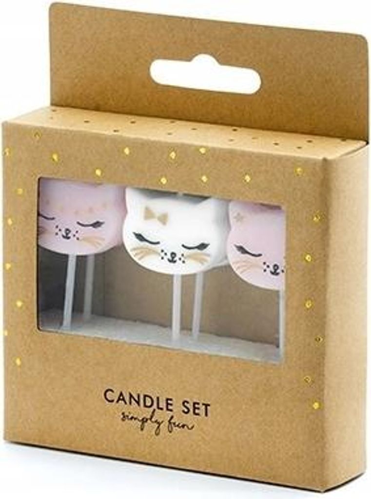 PartyDeco SCS-4, Świece, Czarny, Złoto, Różowy, Biały, 6 Zdjęcie produktu 