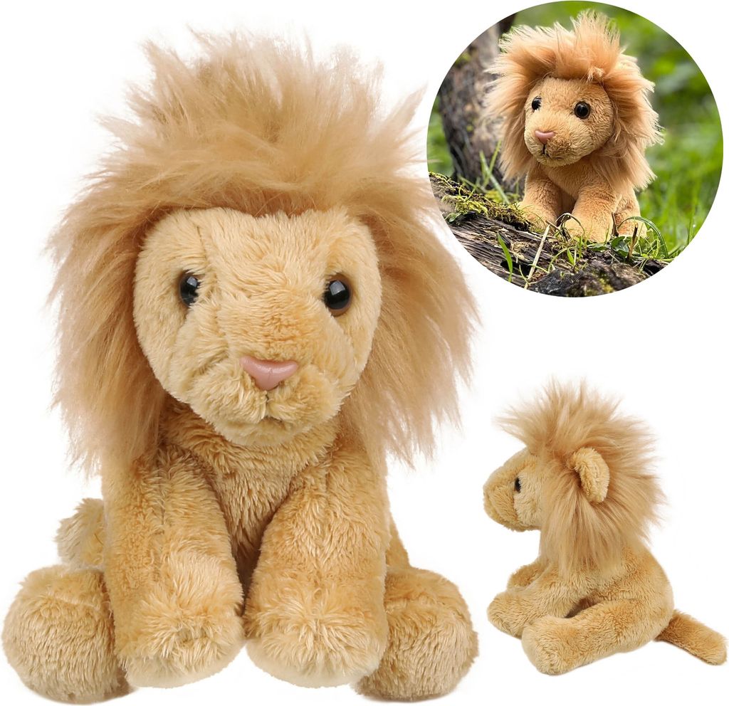 Charlie Bears Löwenmaskottchen, aus der Serie Cuddle Cubs, kleiner Plüsch ideal für Babys, 13 Zentimeter