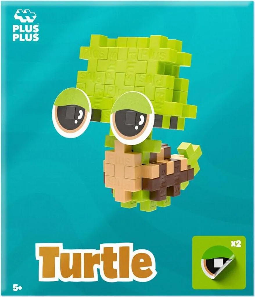 Plus-Plus Animal Tortue Fatiguée 4371 - Jeu de Construction Créatif 170 pcs