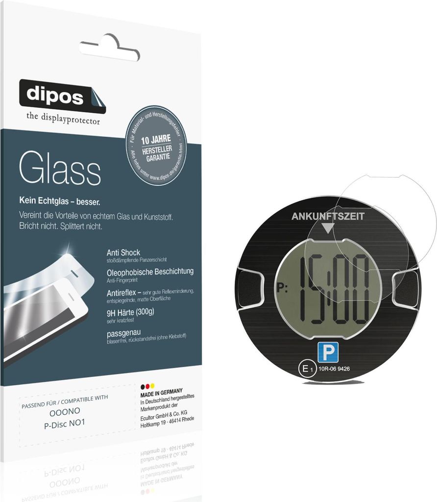 2x Schutzfolie für OOONO P-Disc NO1 matt - Anti-Shock 9H Folie dipos Glass Kunststoffglas