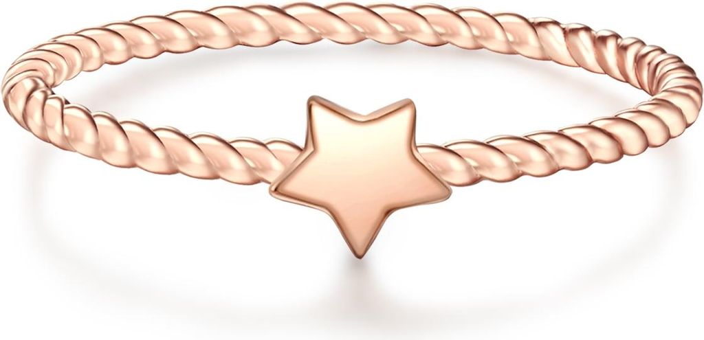 Ring Sterling Silber roségold 58