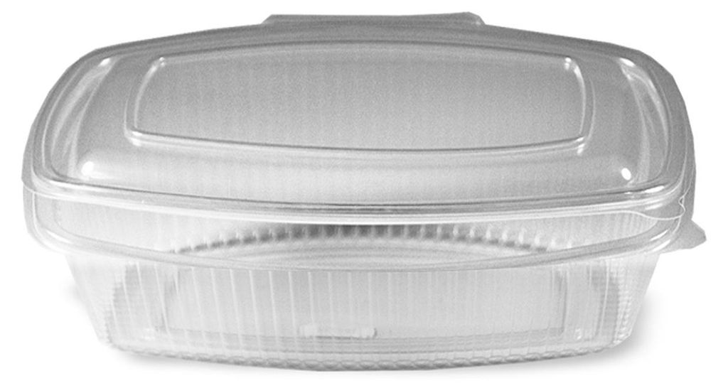 50x Feinkostbecher klar mit angehängtem Deckel 125 ml PP Produktbild 