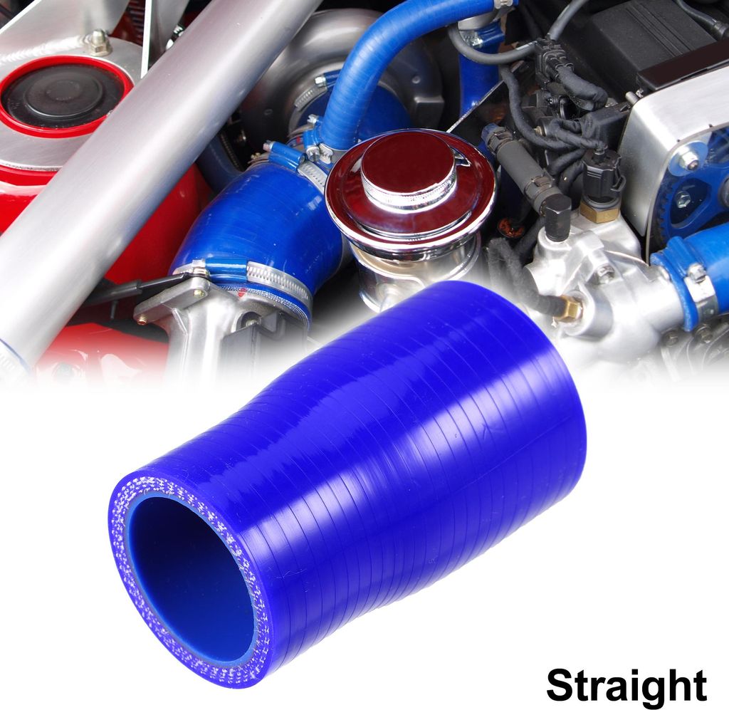 Auto Gerade Kupplung Silikon Schlauch 32-38mm 1.3"-1.5" Innendurchm. Blau