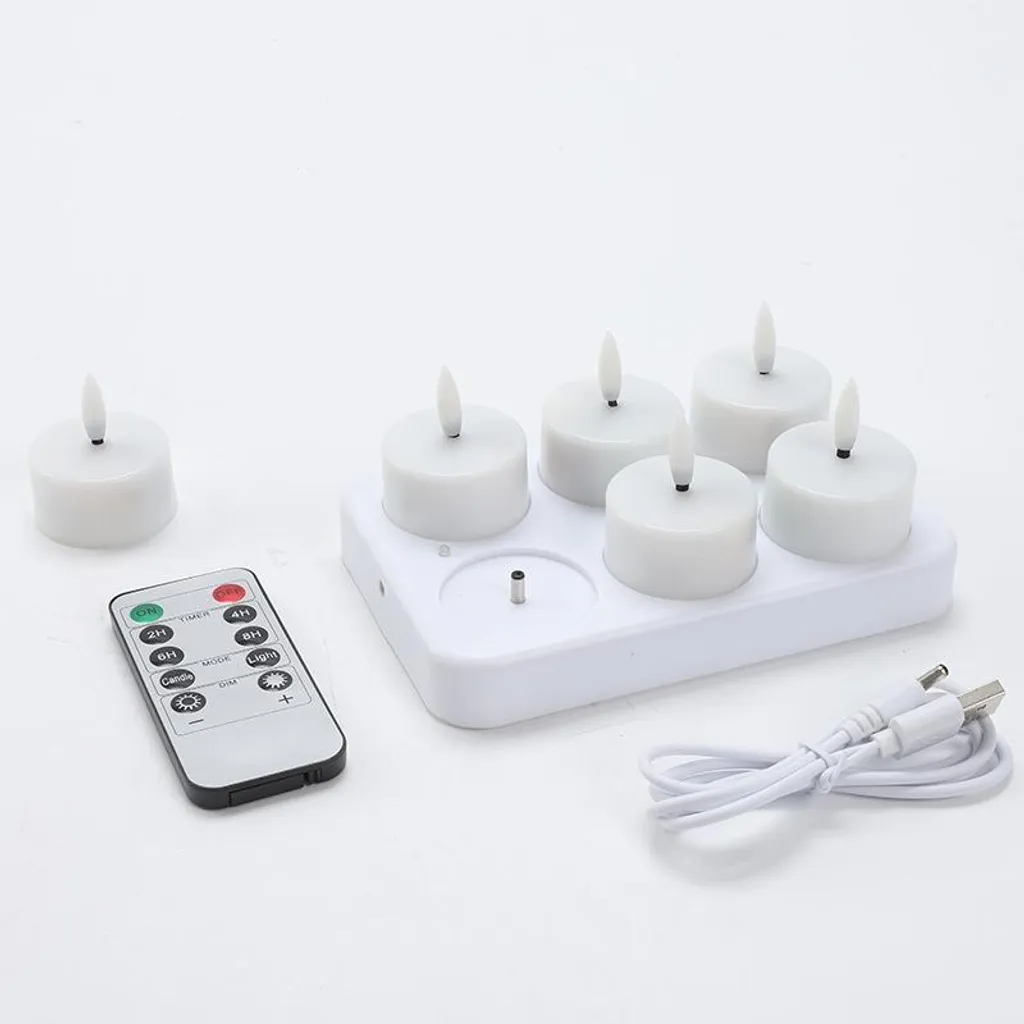 Set 6 Candele LED INF: Sicurezza per Bambini e Risparmio Garantito