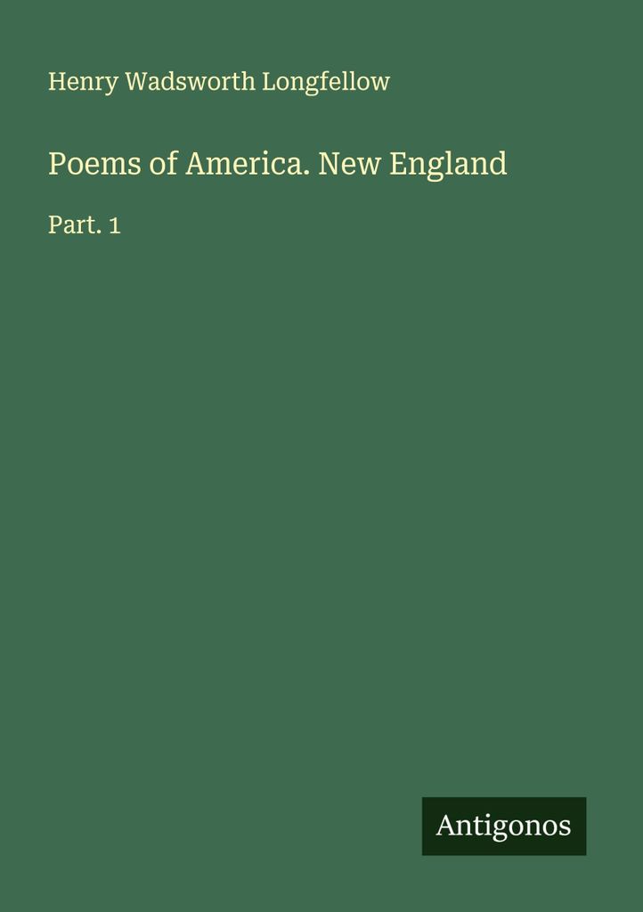 Poems of America. New England
