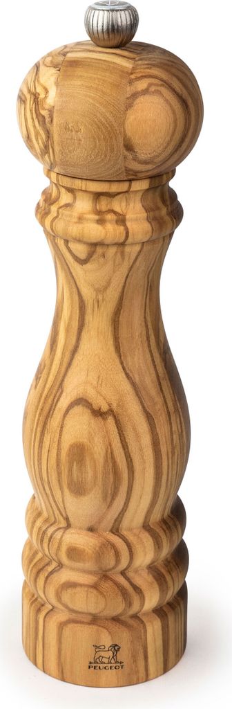 PEUGEOT Salzmühle PARIS 22cm Olivenholz Natur Stahlmahlwerk Gewürzmühle