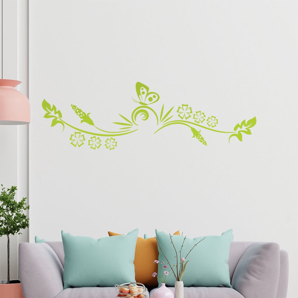 Tür - Ranke Wandtattoo in 6 Größen - Wandaufkleber Wall Sticker - Dekoration, Küche, Wohnzimmer, Schlafzimmer, Badezimmer