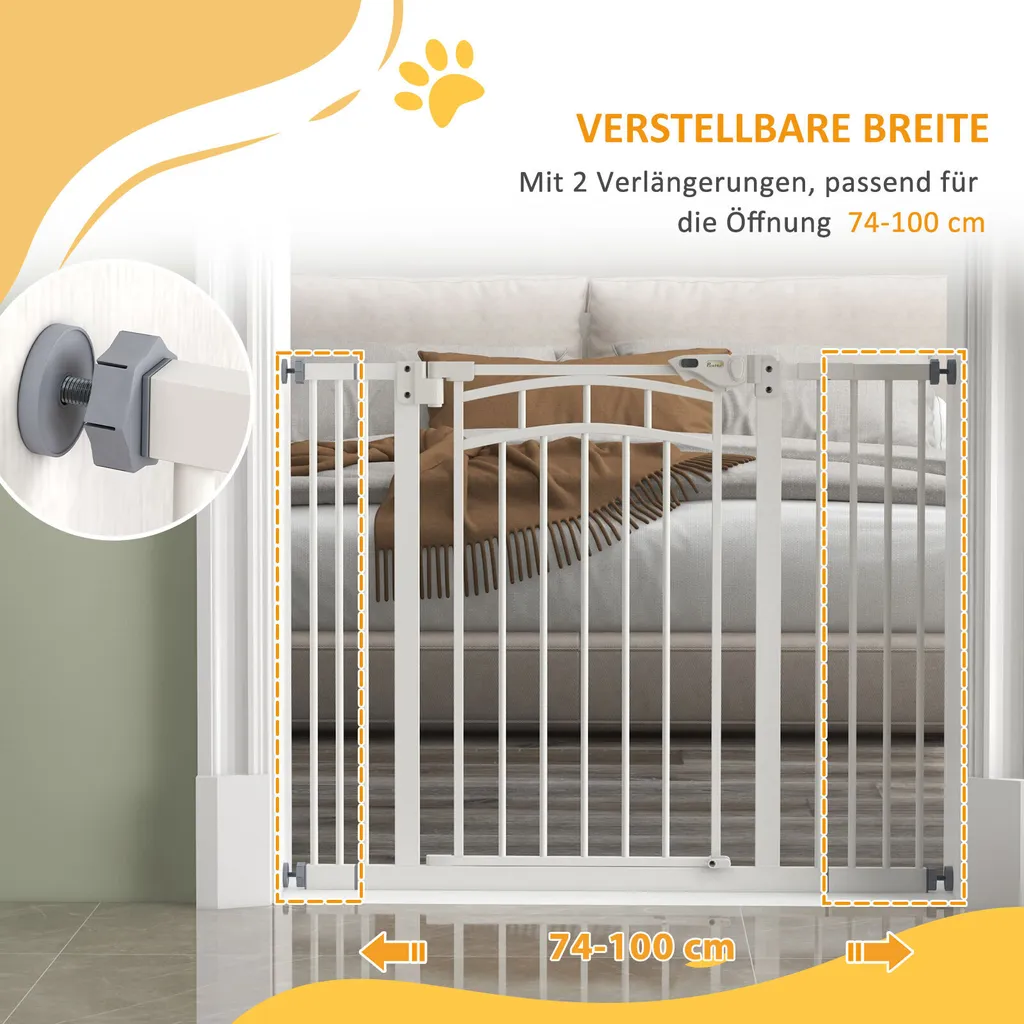 Barrière de sécurité chiens pour intérieur avec extensions modulables