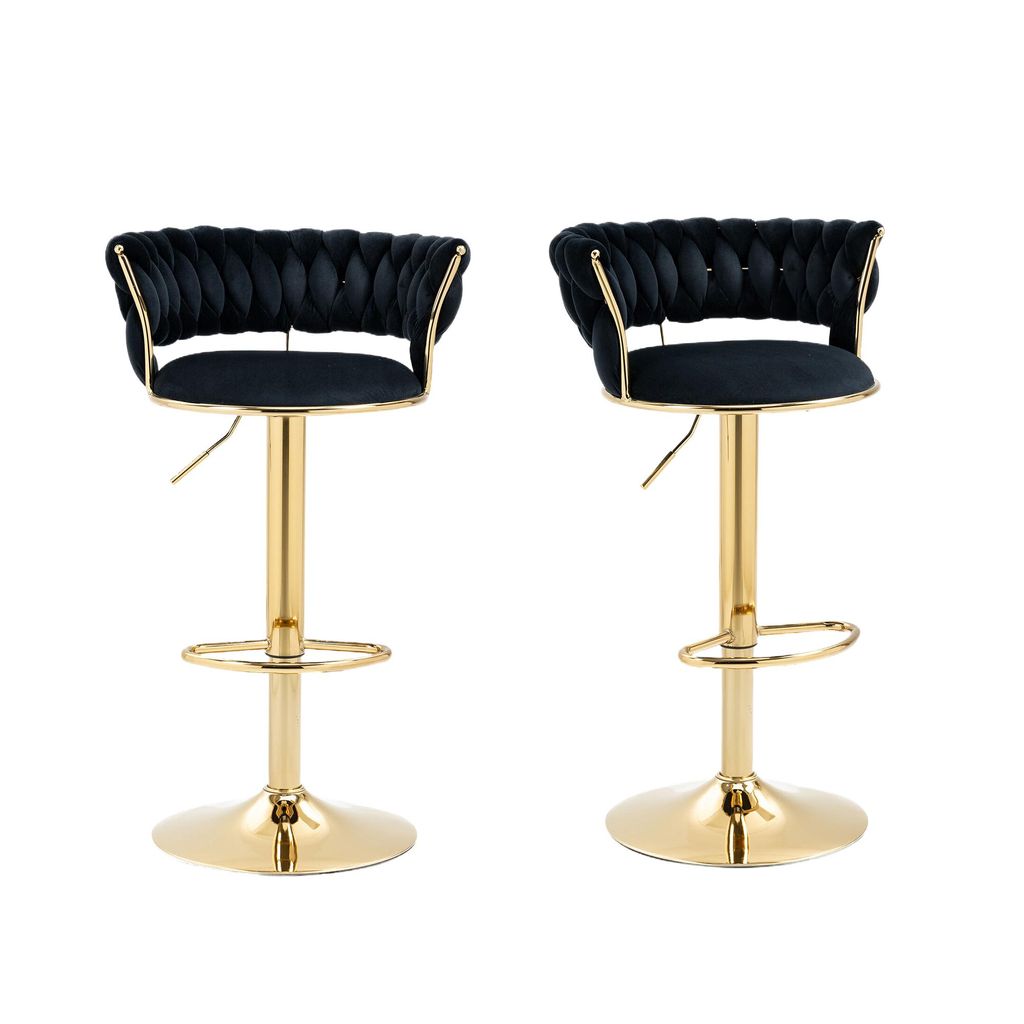 LVHOM 2er Set Barhocker Barstuhl mit Rückenlehne, Produktbild 