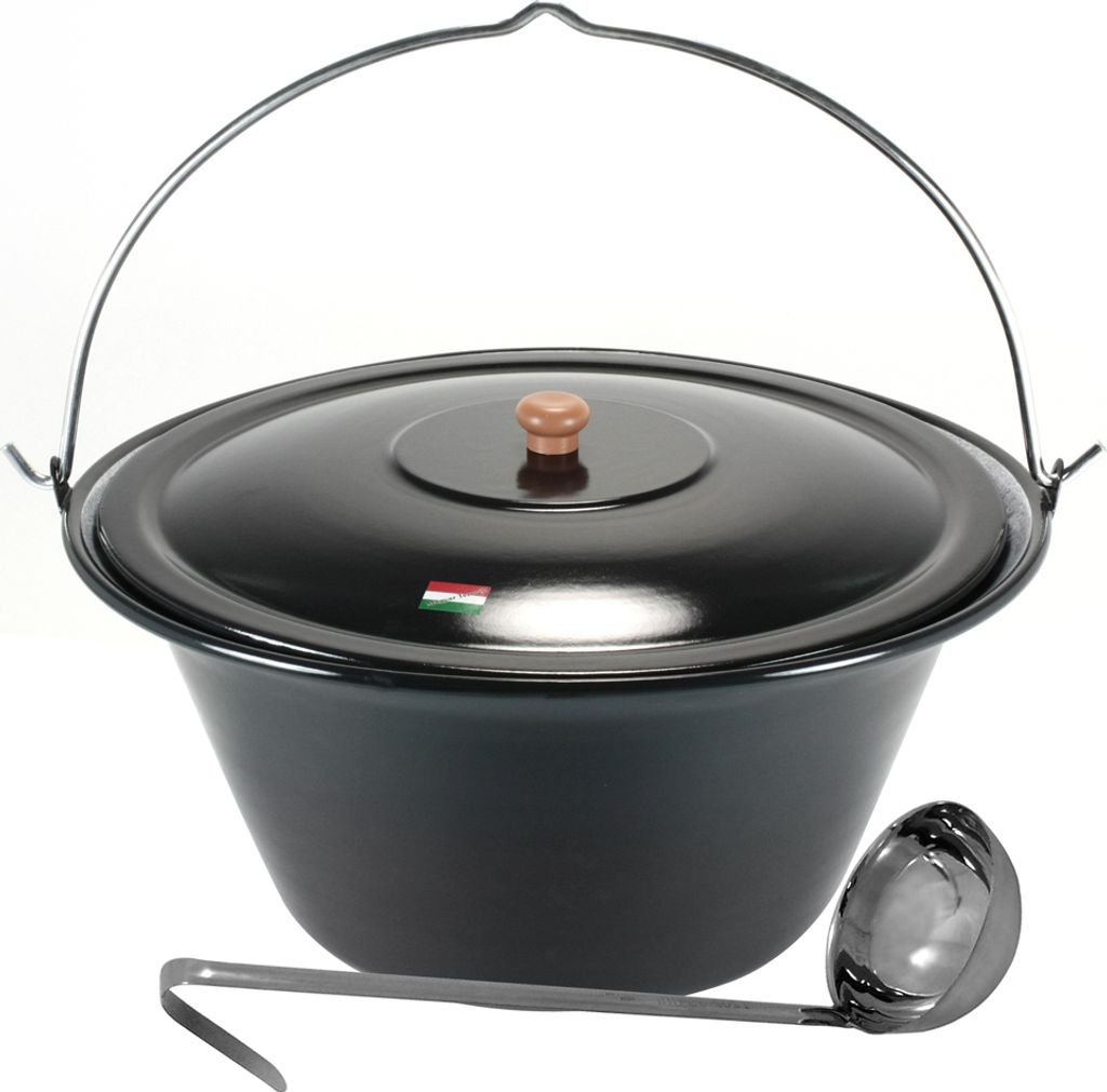 Grillplanet® Gulaschkessel 30 Liter Deckel und Schöpfkelle Produktbild 