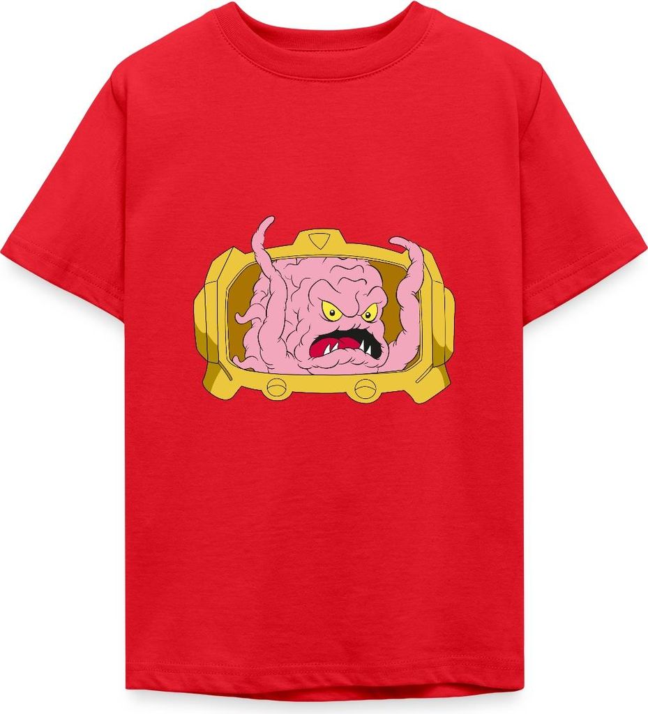 Spreadshirt Teenage Mutant Ninja Turtles Krang Bösewicht Teenager T-Shirt, 152/164 (12-14 Jahre), Rot