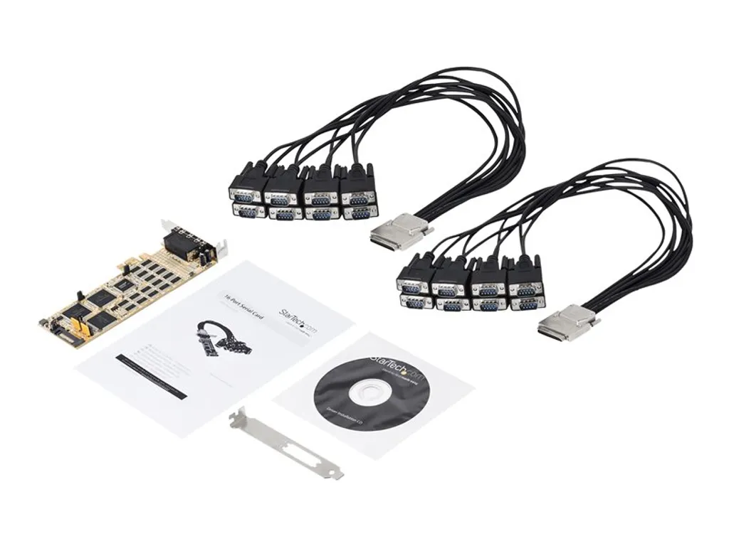 Carte série 16 ports RS232 PCIe haut débit UART 16950 pour PC industriel
