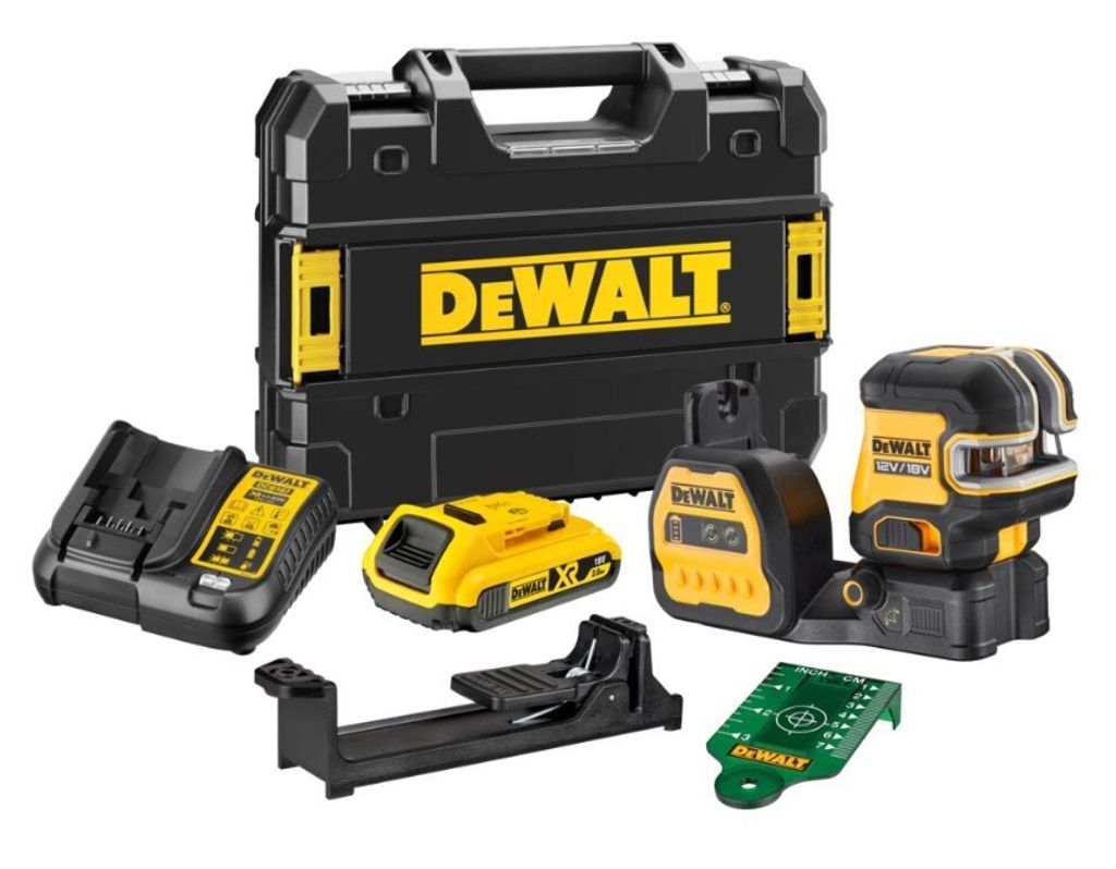 Dewalt Linear Laser 12/18V Dce822D1G18 Grün + 2-Punkt 1X2.0Ah