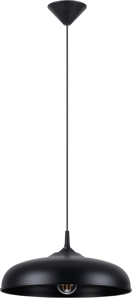 Pendelleuchte GINA Schwarz 1xE27 15W Stahl 74x38x38cm Sollux Lighting