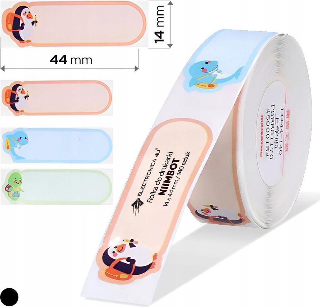 Selbstklebende Etiketten Thermotransfer-Aufkleber für Niimbot B18 14x44