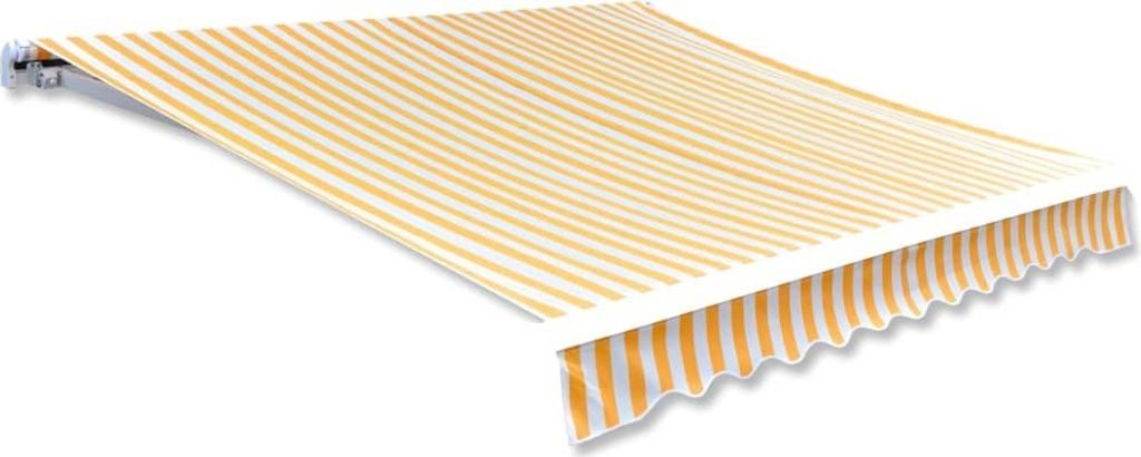 Markisenbespannung Canvas Orange & Weiß 450x300 cm