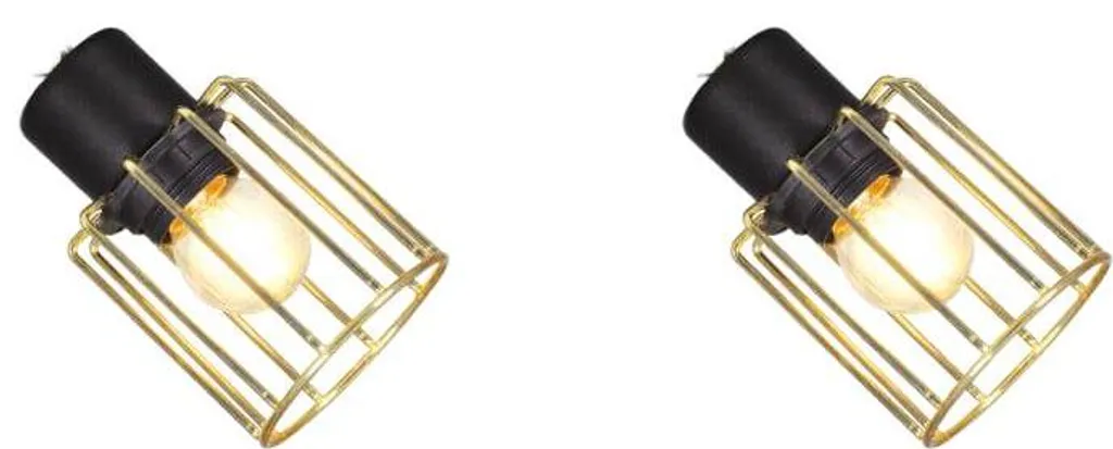 Plafonnier Éclairage Intérieur Chic Noir Or pour Couloir et Bureau