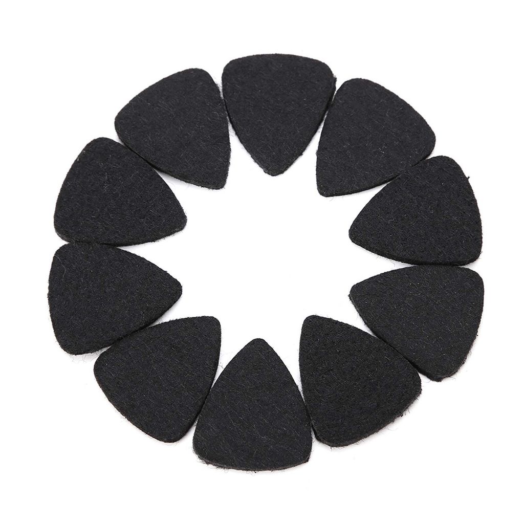 Musik Fell Topic Ukulele Plektrum Wollfell Topic 3mm Reclam Weiß Schwarz Grau Musikinstrumentenzubehör (Schwarz)