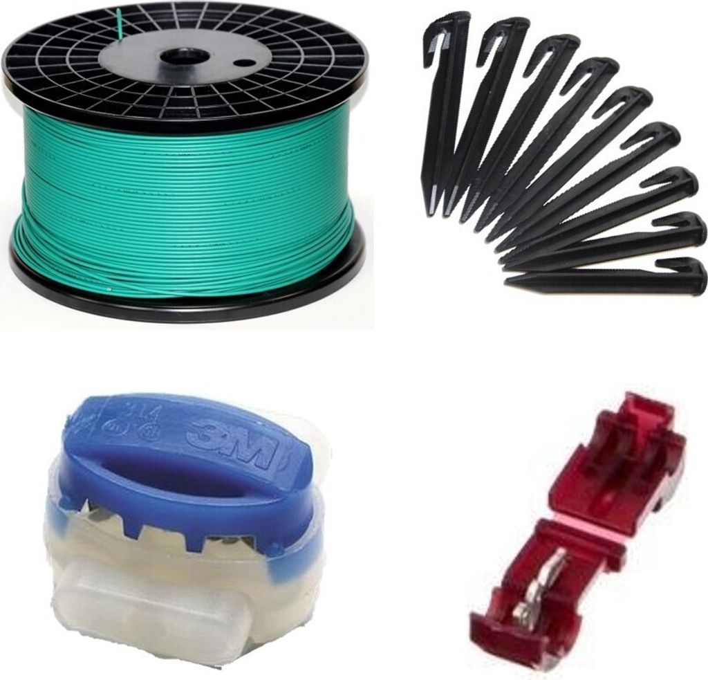 Installation Set L+ kompatibel mit AL-KO Robolinho 3000 3100 solo Kabel Haken Verbinder Paket