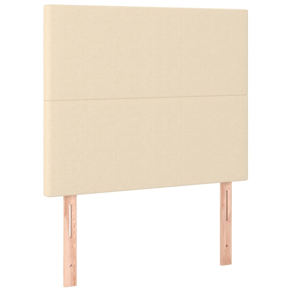 vidaXL Têtes de lit 2 pcs. Crème 90x5x78/88 cm Tissu Image du produit 