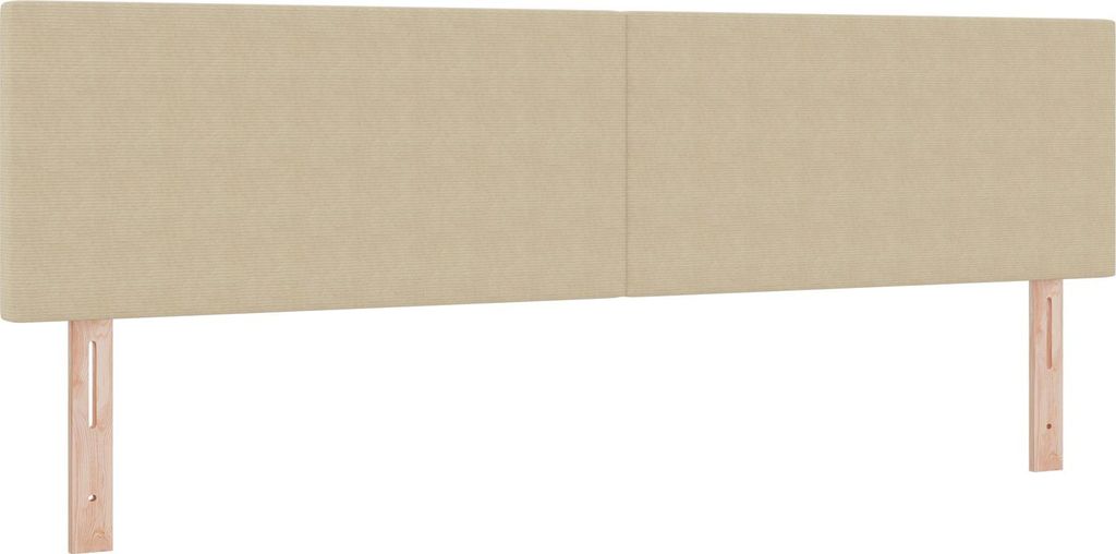 Möbel Kopfteil Einfaches Design Hellgrün Grau 180 cm Cord-Stoff - Kopfteile 42007064