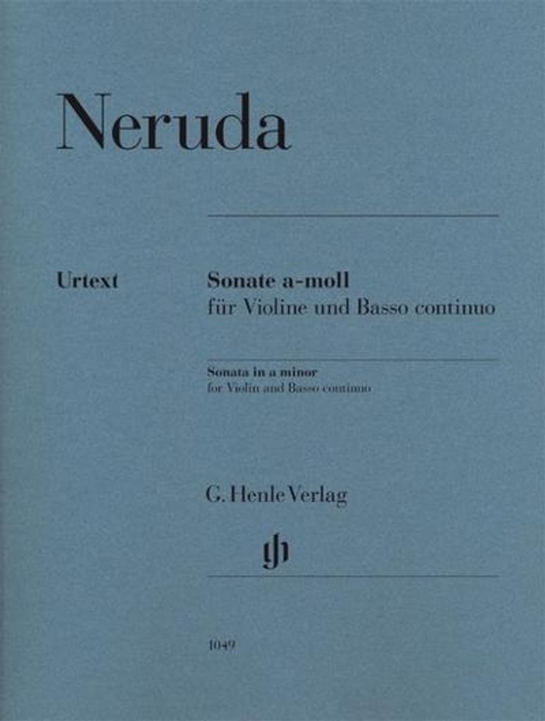 Neruda, J: Sonate a-moll für Violine und Basso continuo