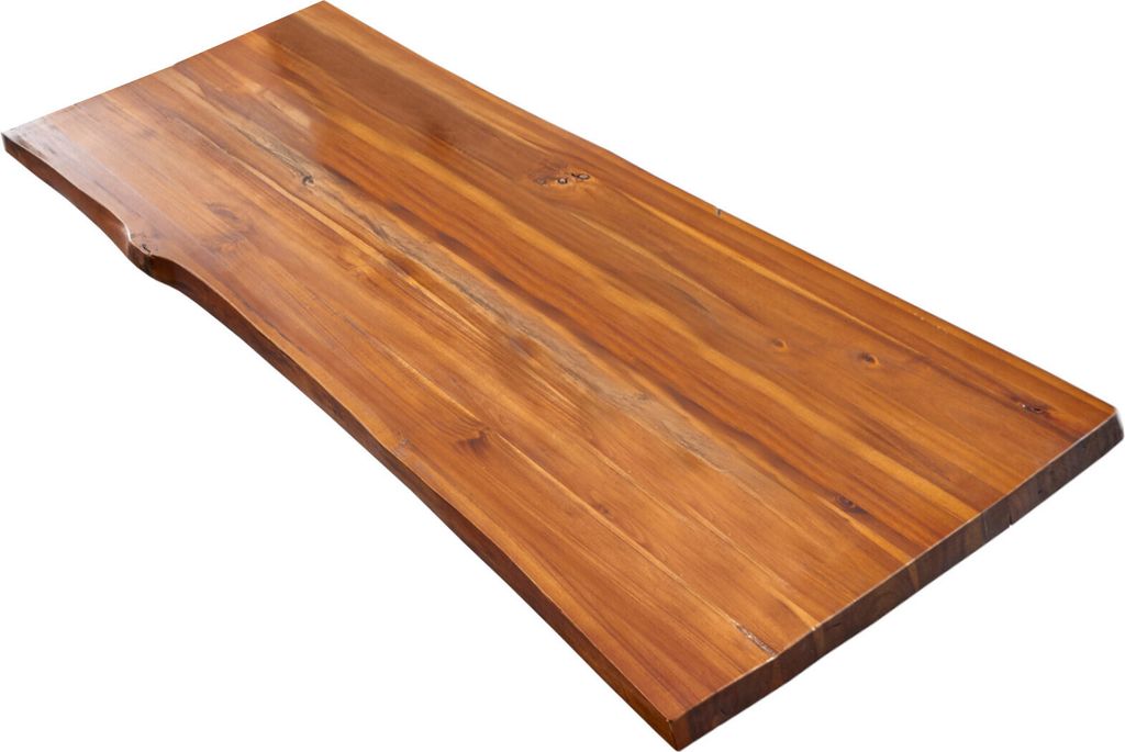 Tischplatte Baumkante Akazie Cognac 200 x 100 cm IMKER