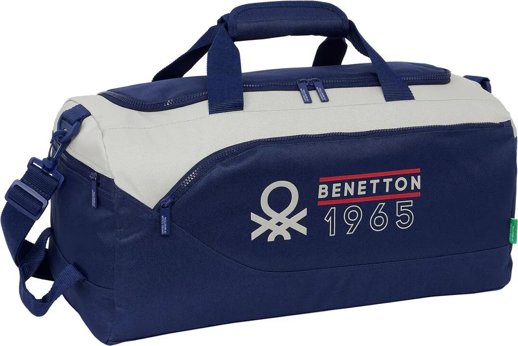 Sac à dos Benetton bleu : bagagerie scolaire et loisirs Safta