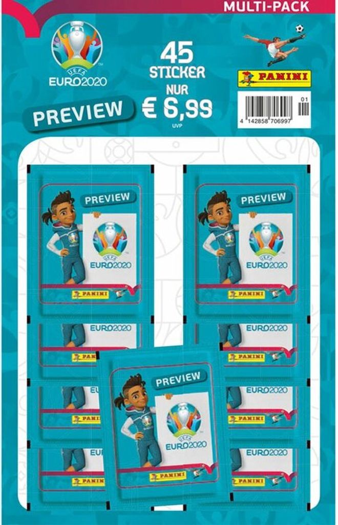 Panini - EURO 2020 Preview - Sammelsticker - 1 Multipack