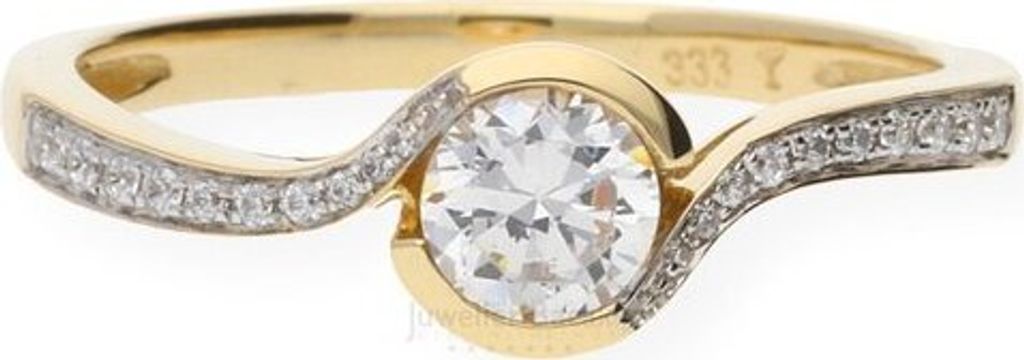 JuwelmaLux Ring 333 Gold mit Zirkonia JL10-07-1931 52