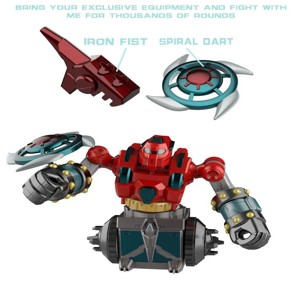 Jeu de Combat Parent-Enfant : 2 Robots avec Télécommande pour Duel Bleu - 11