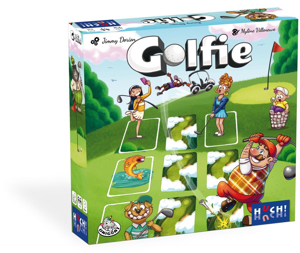 HUCH!, Golfie, Familienspiel ab 8, unterhaltsames Produktbild 