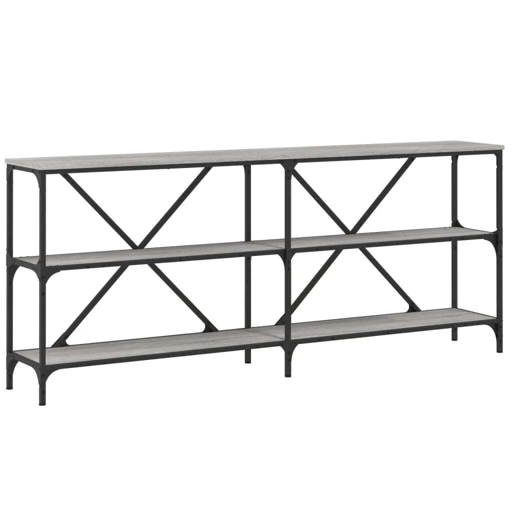 Consolle SYFAX™ Grigio Sonoma 180x30x75cm: Design Minimalista Ferro