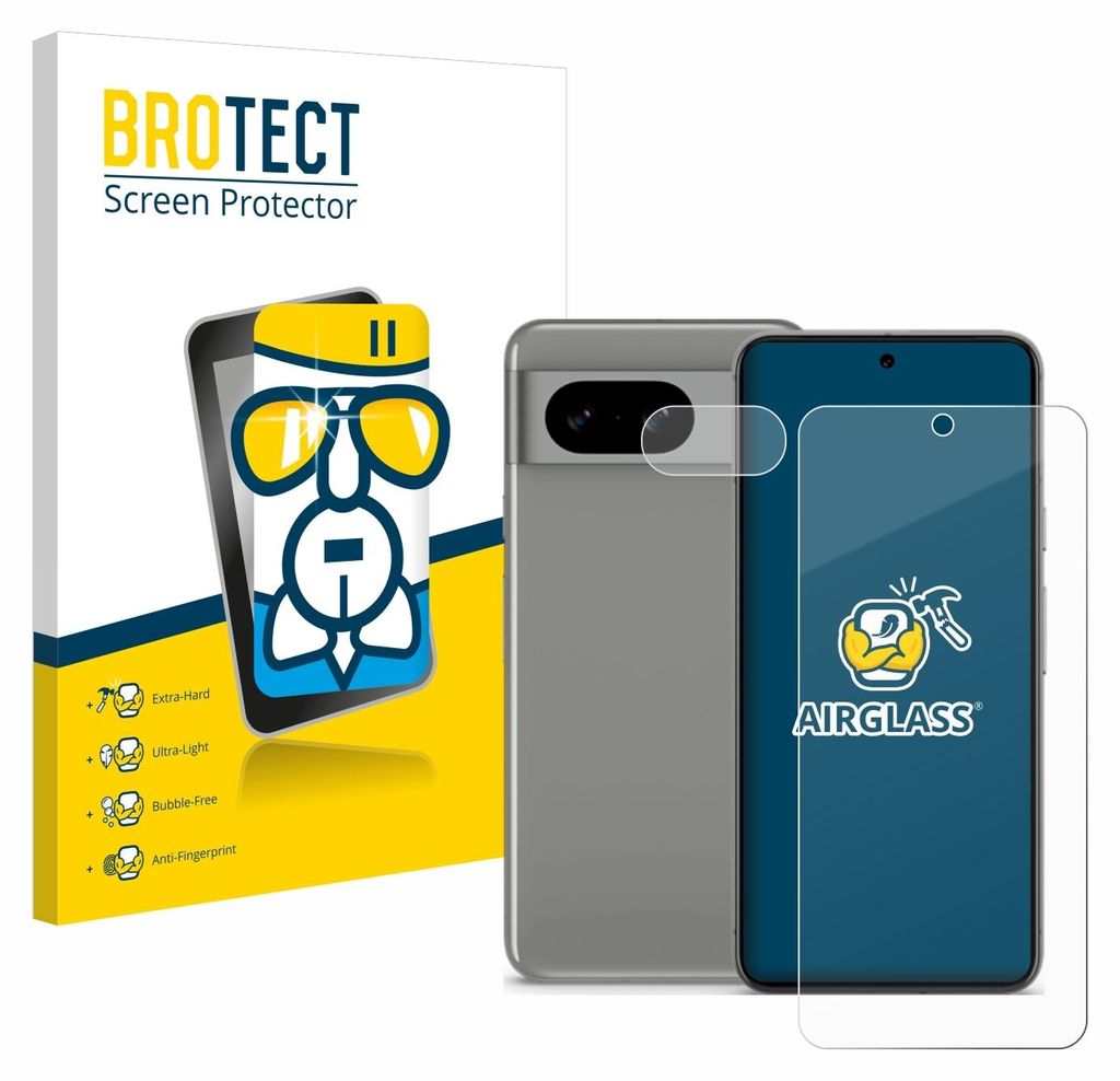 A product packaging for a screen protector with a smartphone shown.