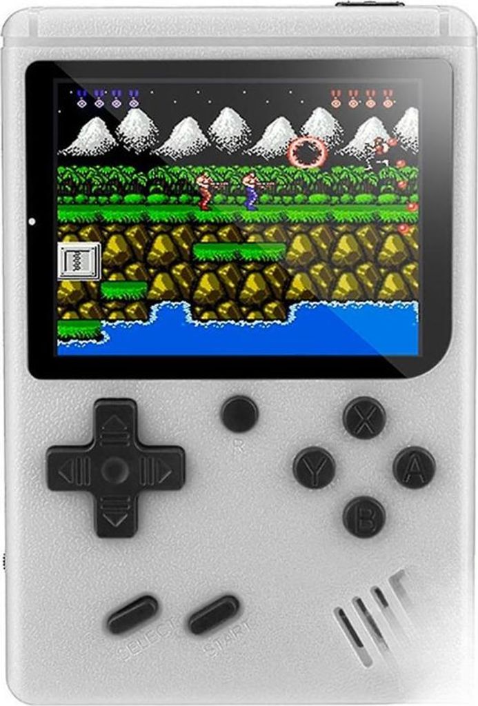 Avizar, Portable Retro‐Game‐Konsole mit 400 Spielen & 3′′ LCD‐Akku, Weiß